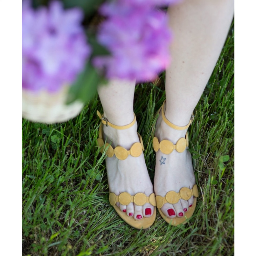 Sole society yellow sandals